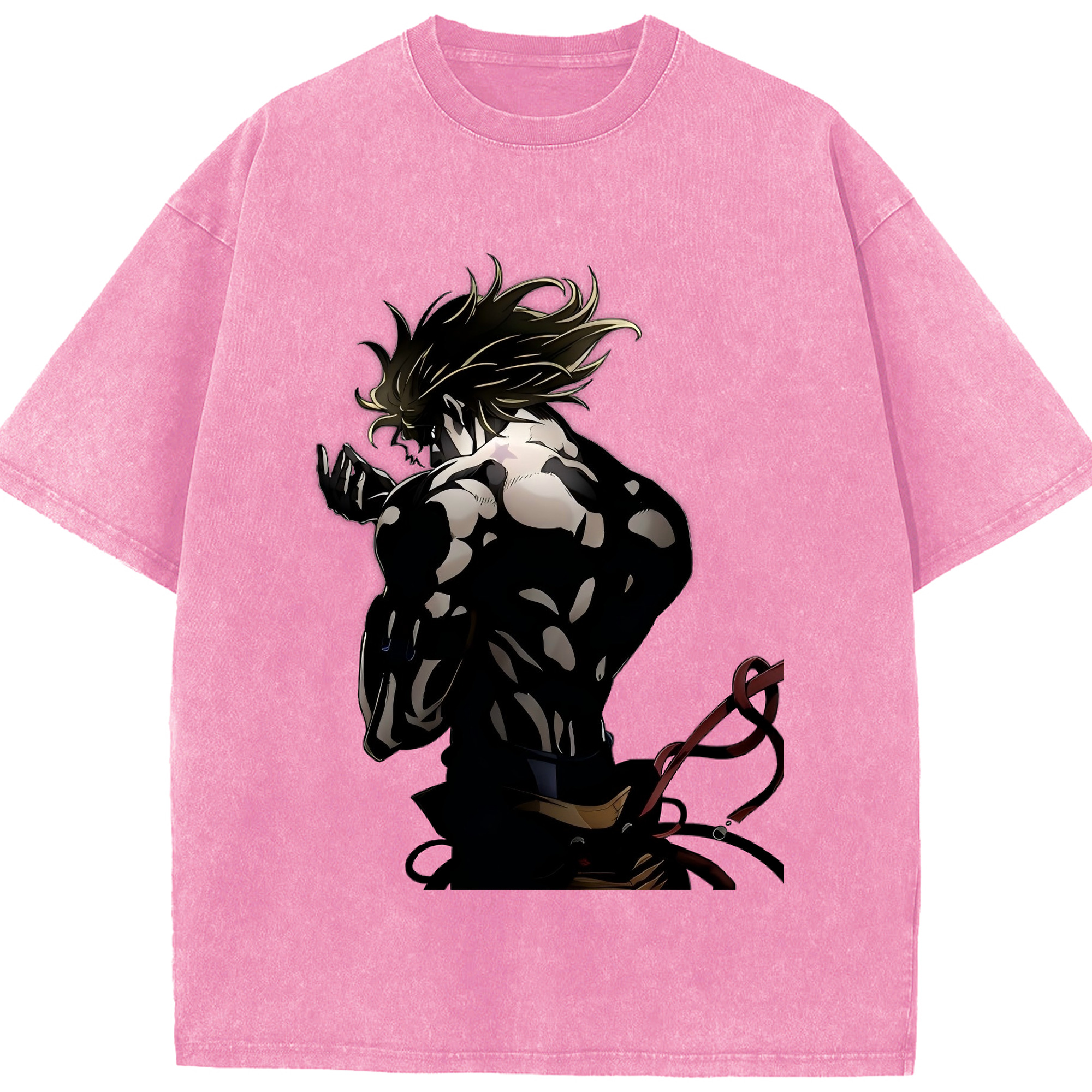 （画像用） ジョジョの奇妙な冒険 ディオ?ブランドー JoJo's Bizarre Adventure Dio Brando 綿100% ヴィンテージ風 半袖Tシャツ（フロントプリント）